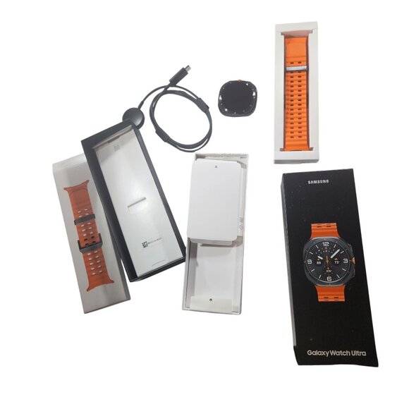 Samsung Galaxy Watch Ultra Smartwatch W/ Orange Band & Charger new open box - Picture 3 of 9